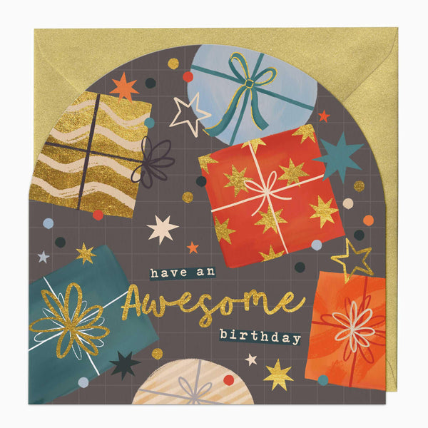 Greeting Card-F320 - Dazzling Birthday Arch Card-Whistlefish