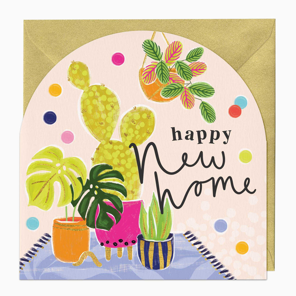 Greeting Card-F440 - Neon New Home Arch Card-Whistlefish