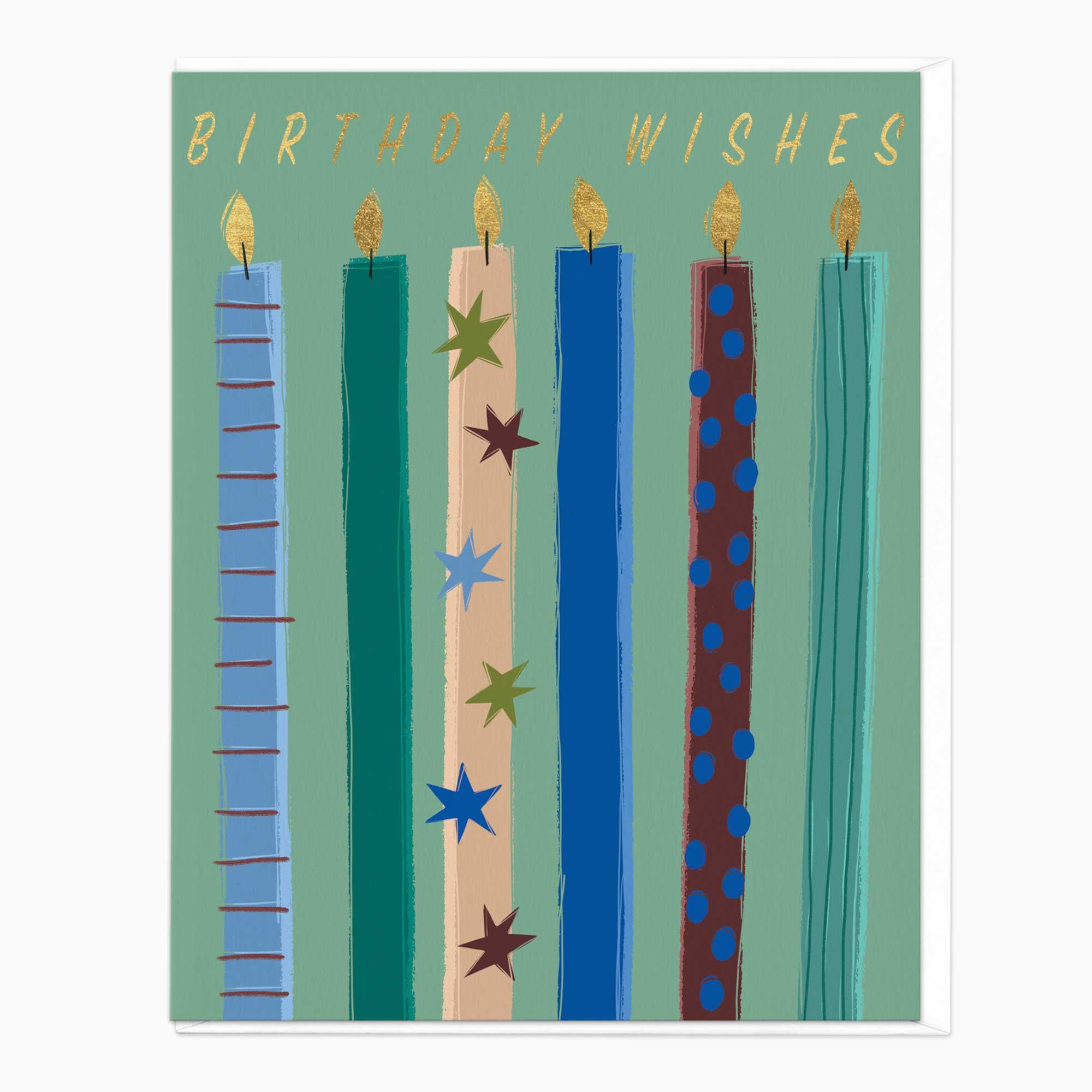 Greeting Card-F470 - Charming Candles Birthday Card-Whistlefish