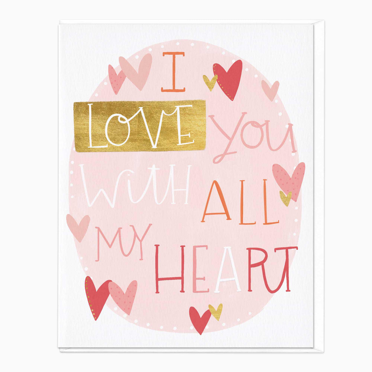 Greeting Card-F471 - All My Heart Valentines Card-Whistlefish