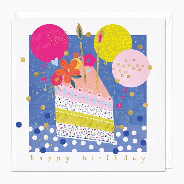 Greeting Card-F485 - Slice Of The Party Birthday Card-Whistlefish
