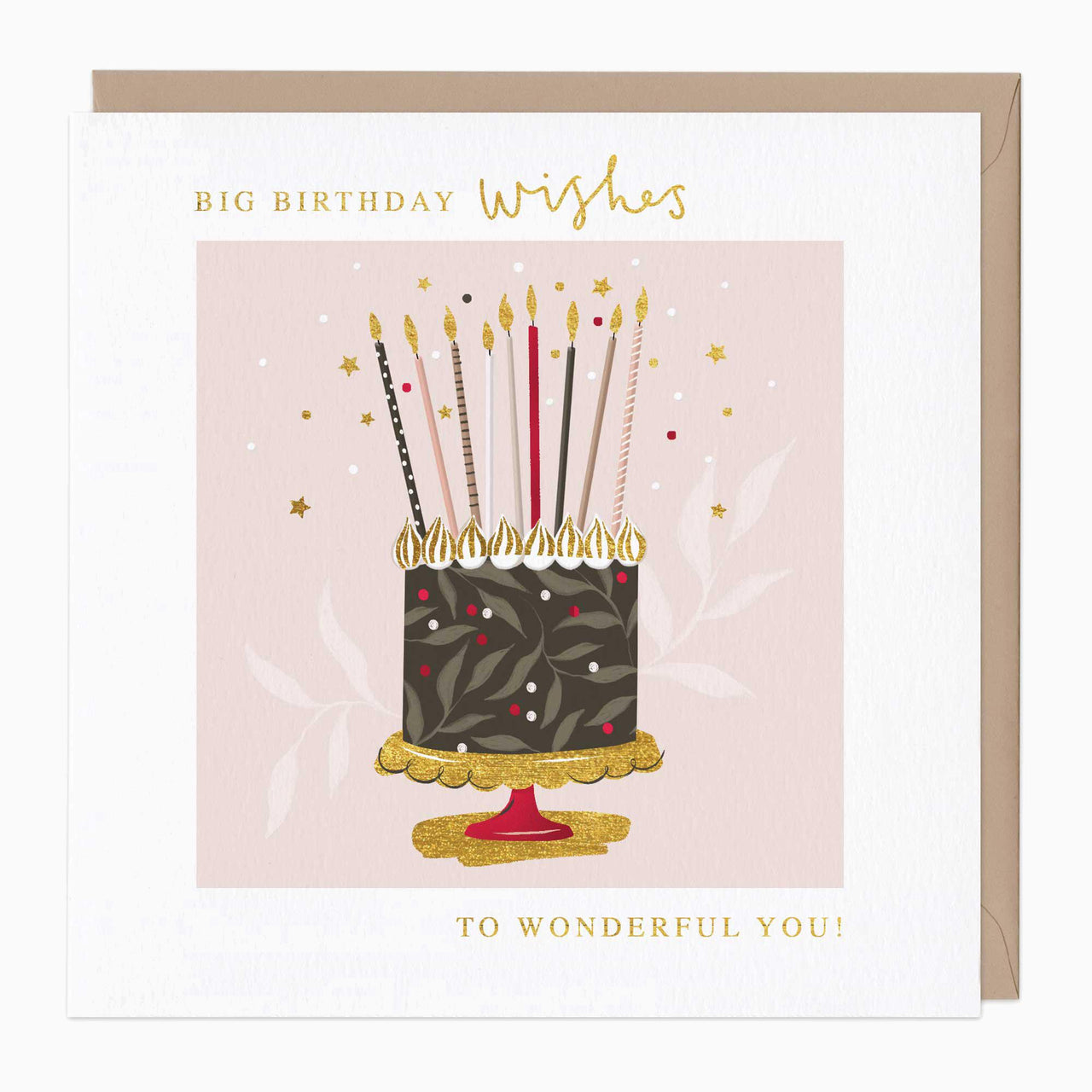 Greeting Card-F497 - Delicate Cake Birthday Card-Whistlefish