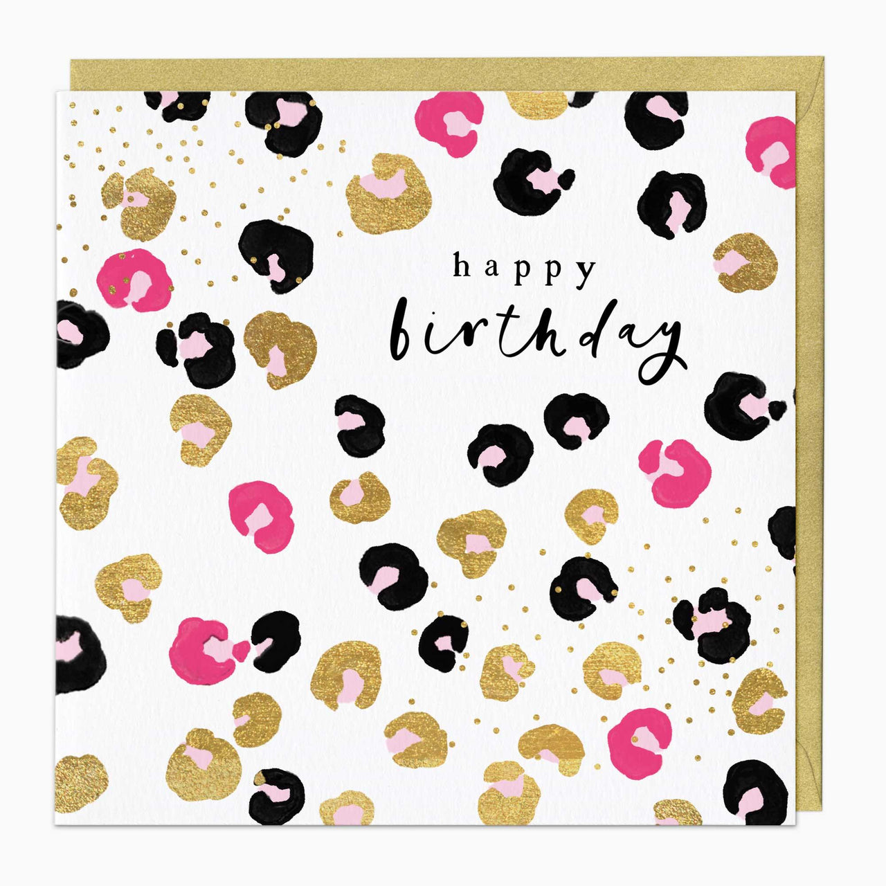 Greeting Card-G015 - Leopard Print Birthday Card-Whistlefish