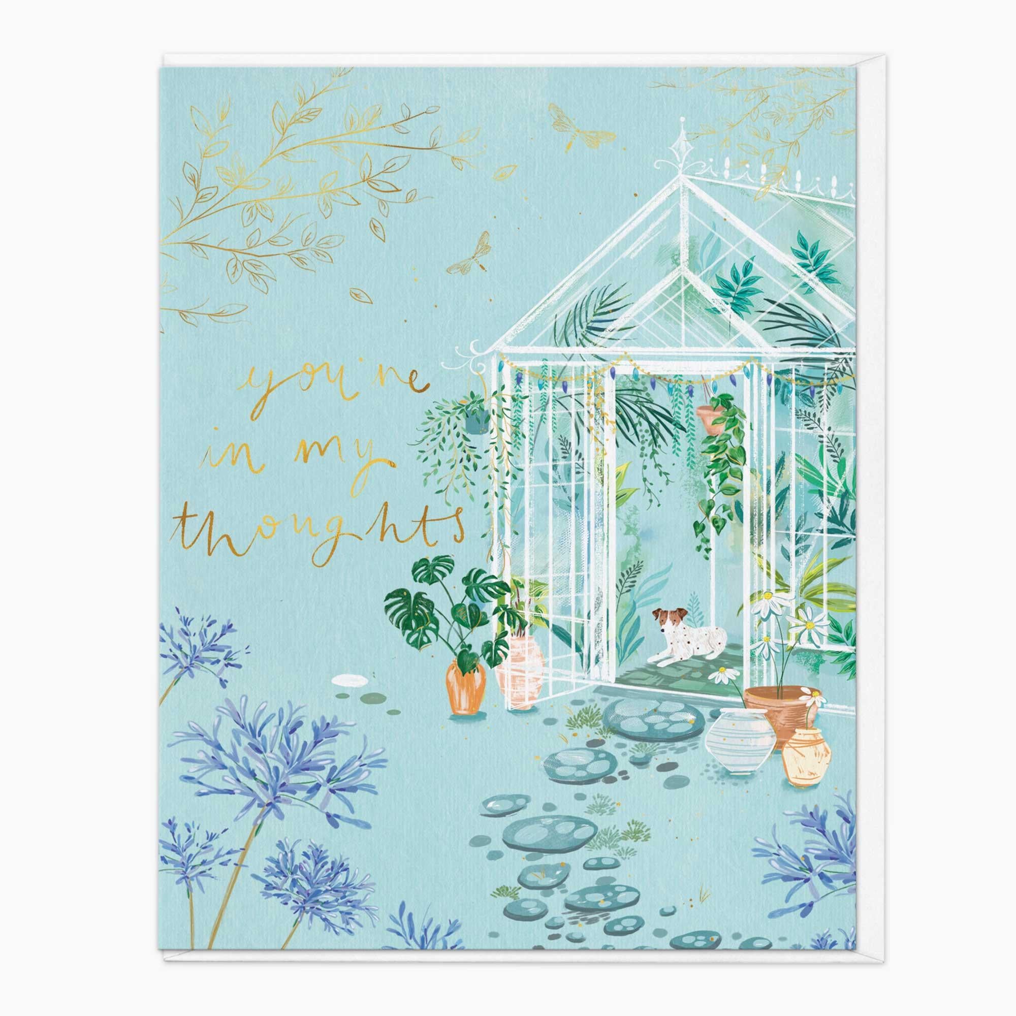 Greeting Card-G033 - Greenhouse In My Thoughts Bliss Card-Whistlefish
