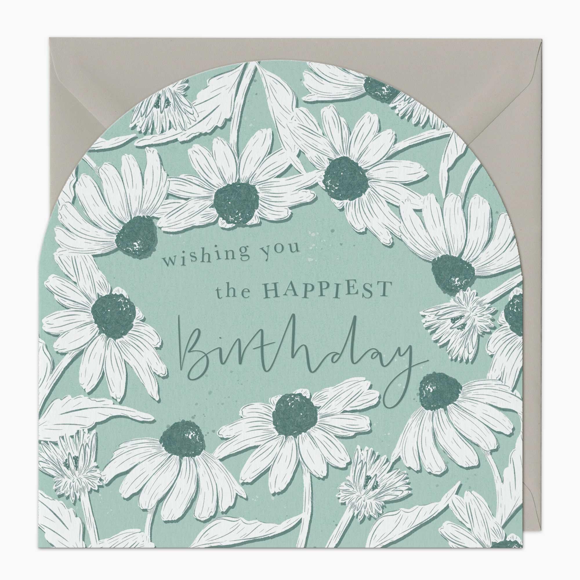 Greeting Card-G042 - Wishing You The Happiest Birthday Arch Card-Whistlefish