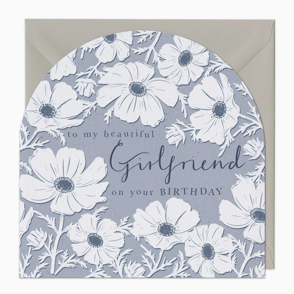 Greeting Card-G043 - Beautiful Girlfriend Birthday Arch Card-Whistlefish