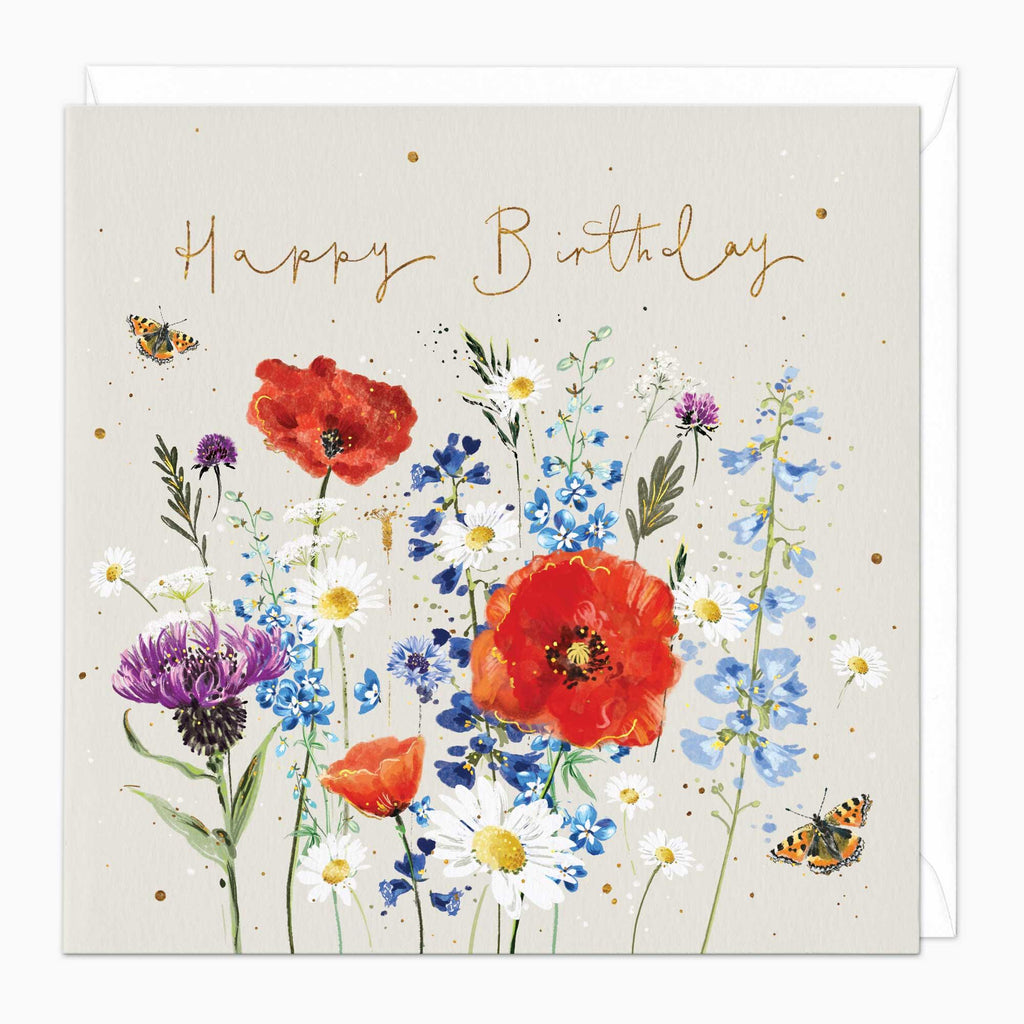 Greeting Card-G045 - Wildflower Birthday Card-Whistlefish