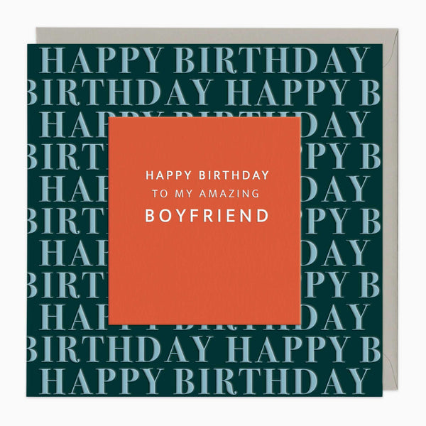 Greeting Card-G061 - Amazing Boyfriend Birthday Card-Whistlefish
