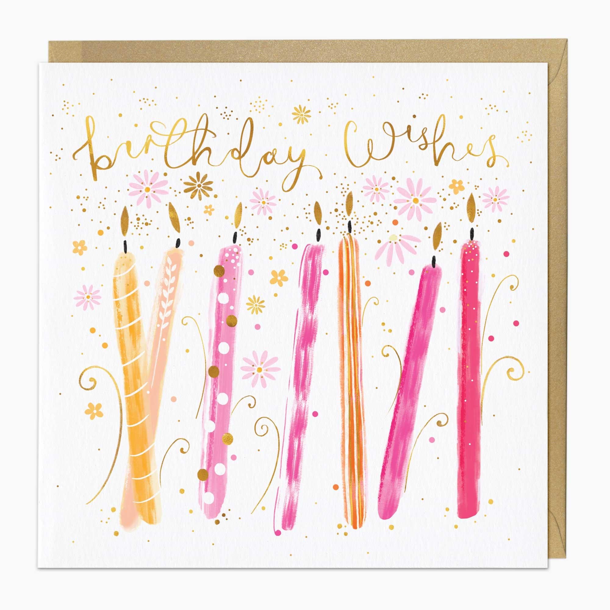 Greeting Card-G091 - Sparkling Candles Birthday Card-Whistlefish