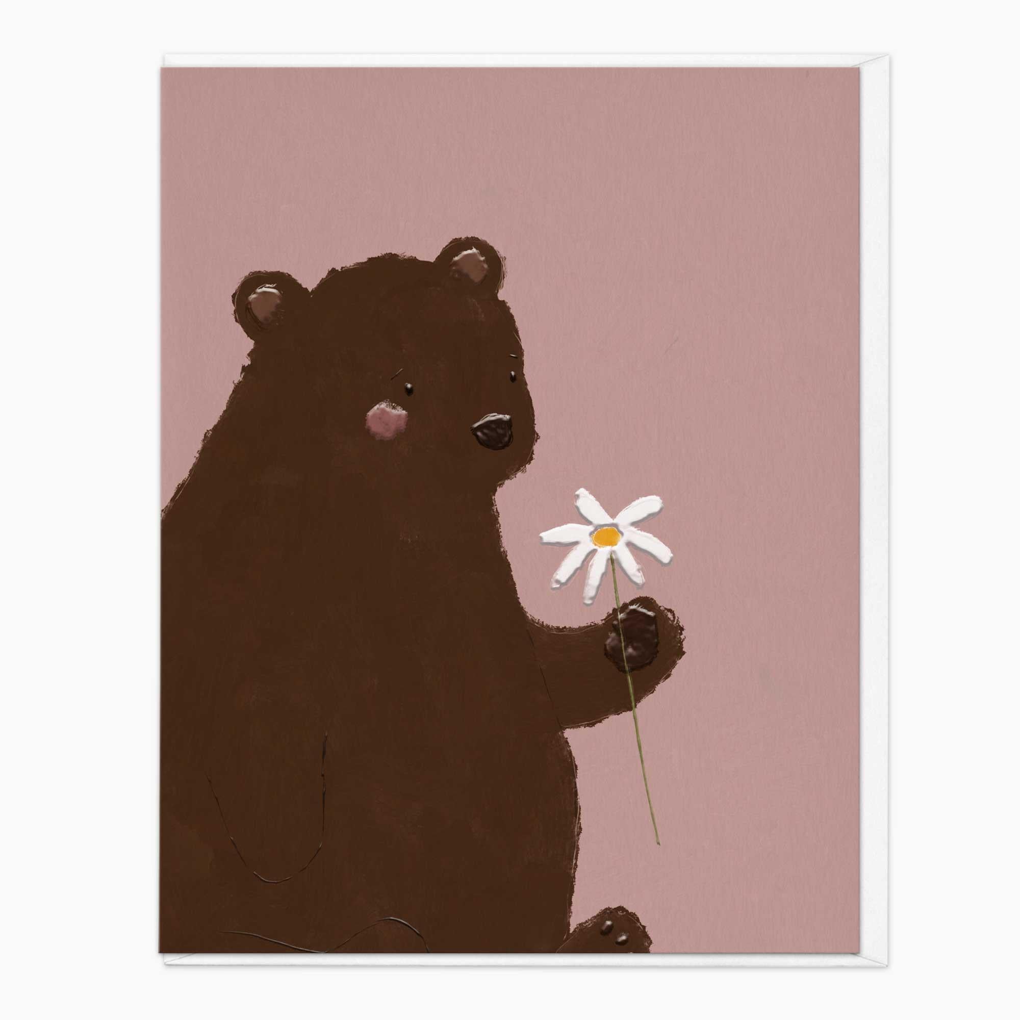 Greeting Card-G104 - Woodland Wonders Bear Art Card-Whistlefish