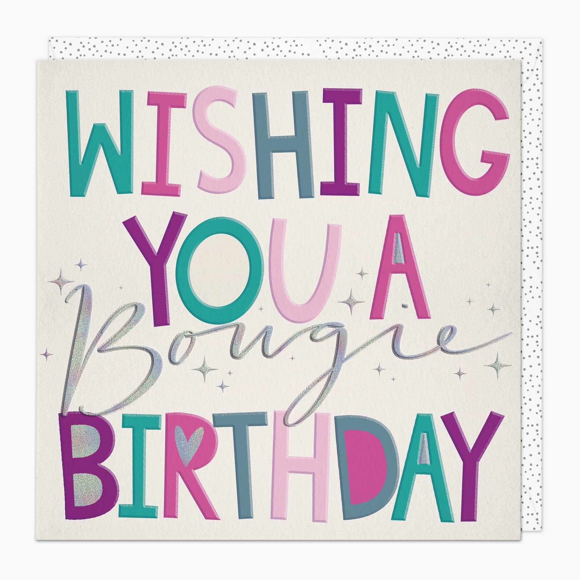 Greeting Card-G156 - Bougie Birthday Card-Whistlefish