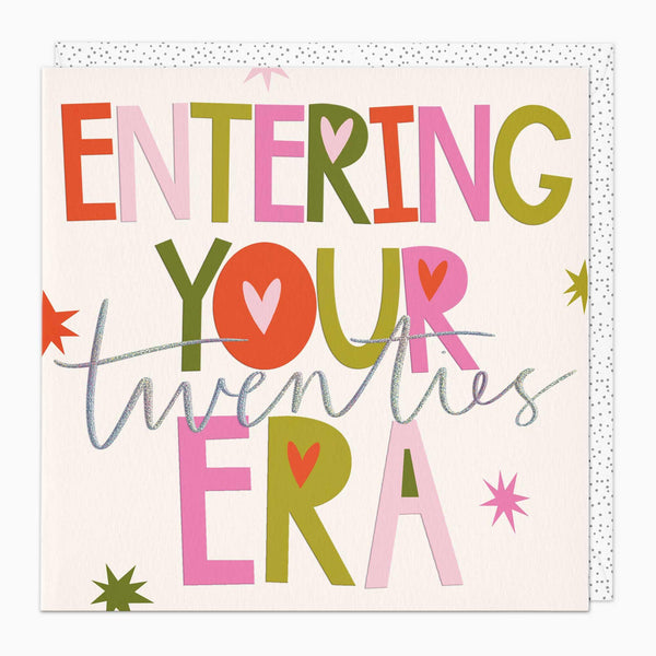 Greeting Card-G157 - Entering Your Twenties Era Birthday Card-Whistlefish