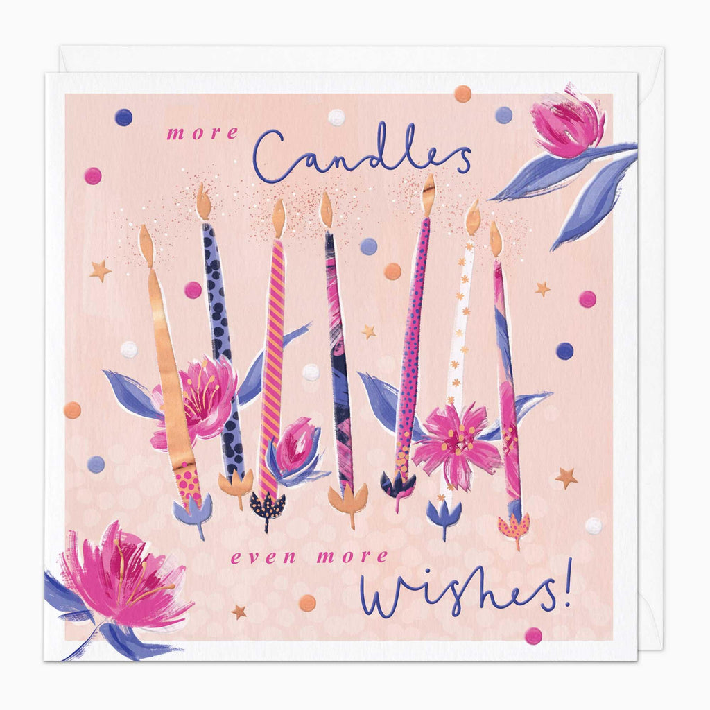 Greeting Card-G185 - Candles & Wishes Birthday Card-Whistlefish