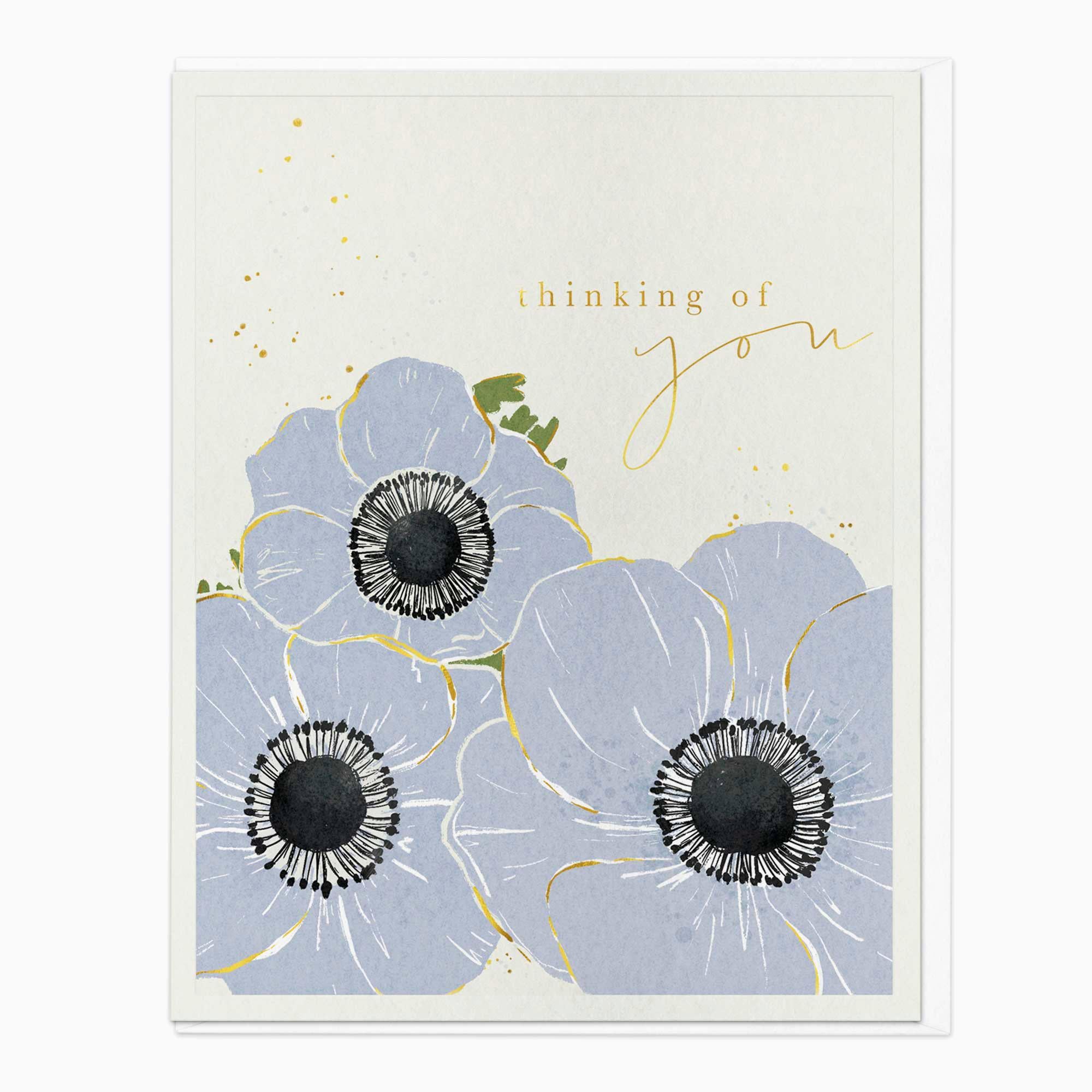 Greeting Card-G195 - Anenome Thinking of You Card-Whistlefish