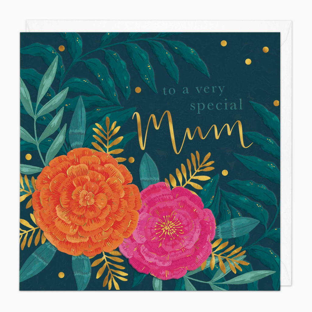 Greeting Card-G198 - Special Mum Marigold Birthday Card-Whistlefish