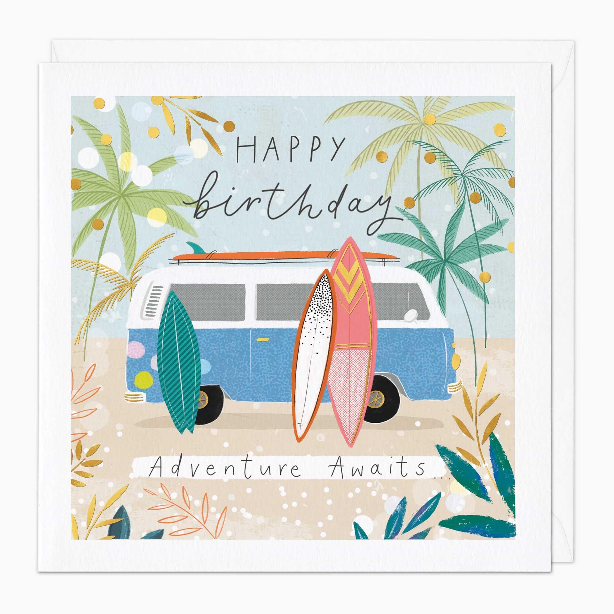 Greeting Card-G205 - Adventure Awaits Birthday Card-Whistlefish