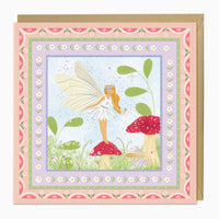 Greeting Card-G226 - Fairy Floral Border Art Card-Whistlefish