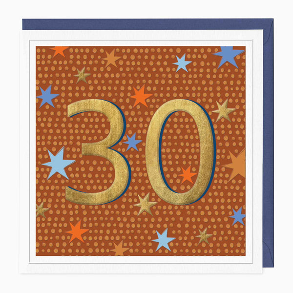 Greeting Card-G252 - Bold & Brilliant 30th Birthday Card-Whistlefish