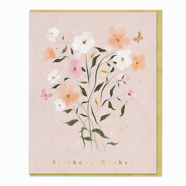 Greeting Card-G266 - Soft Anemones Birthday Card-Whistlefish