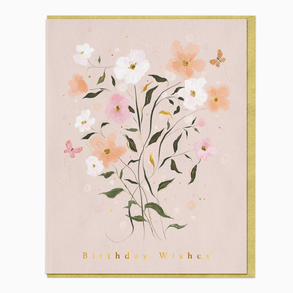 Greeting Card-G266 - Soft Anemones Birthday Card-Whistlefish