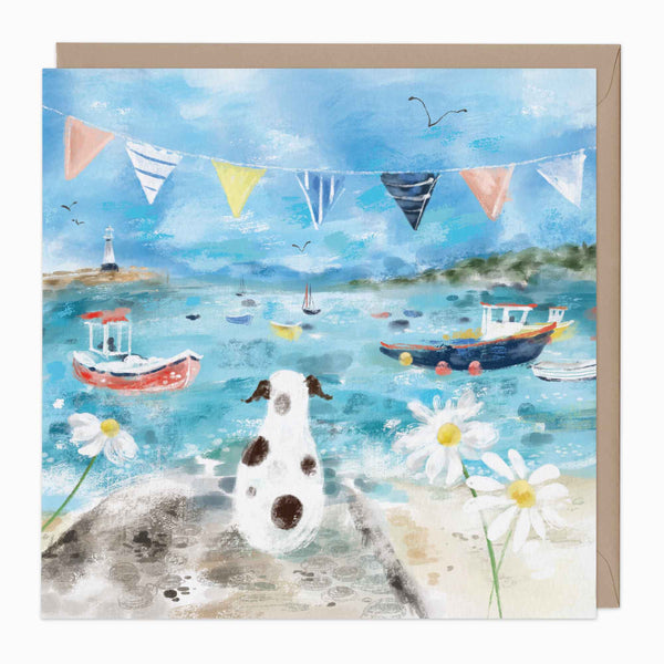 Greeting Card-G274 - Coastal Tale Pier Art Card-Whistlefish