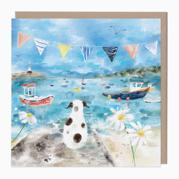 Greeting Card-G274 - Coastal Tale Pier Art Card-Whistlefish
