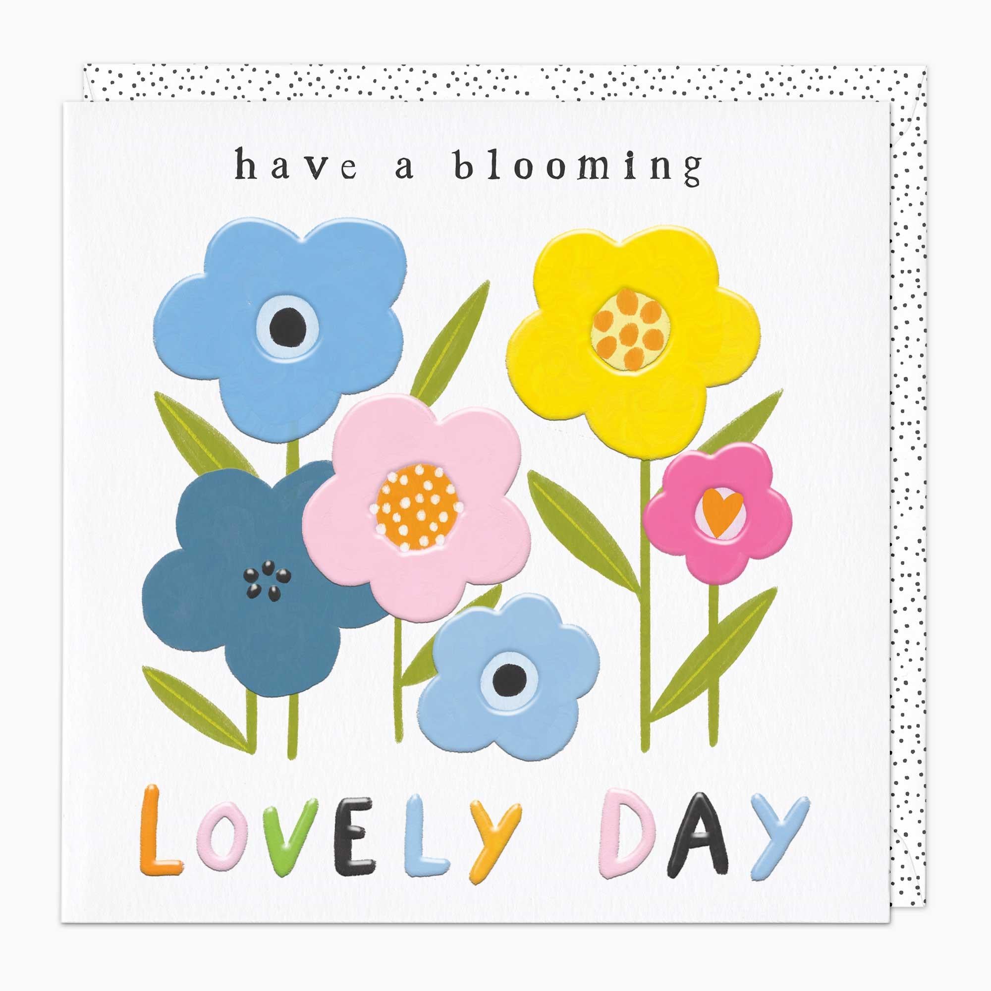 Greeting Card-G285 - Blooming Lovely Day Card-Whistlefish
