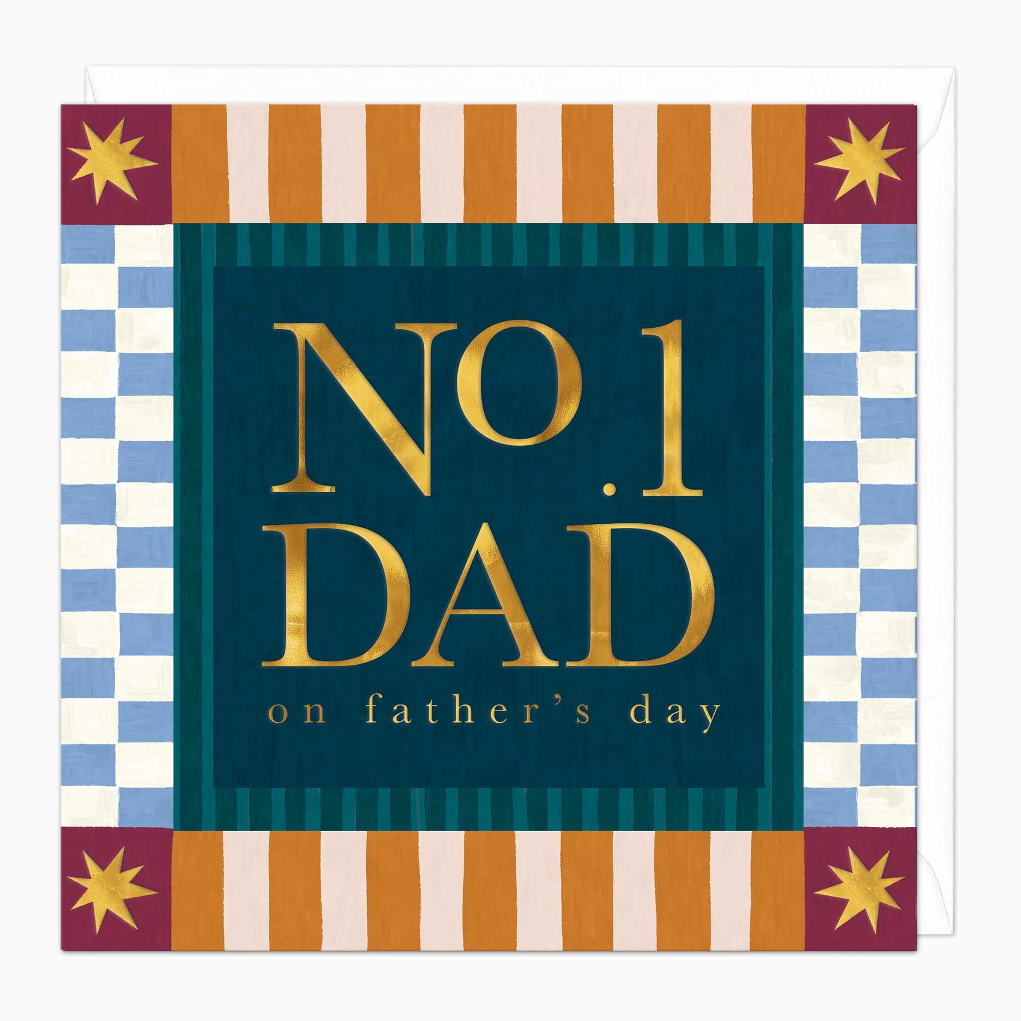 Greeting Card-G289 - No 1 Dad Father's Day Card-Whistlefish
