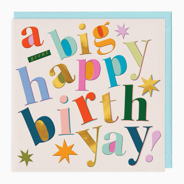 Greeting Card-G302 - Birth-Yay Birthday Card-Whistlefish