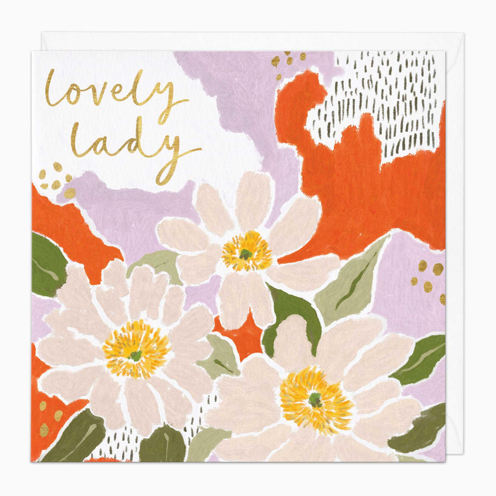 Greeting Card-G305 - Spring Zest Lovely Lady Card-Whistlefish