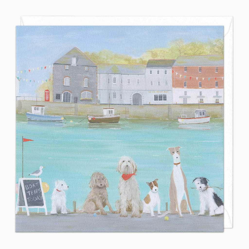 Greeting Card-G313 - Boat Trip Art Card-Hannah Cole