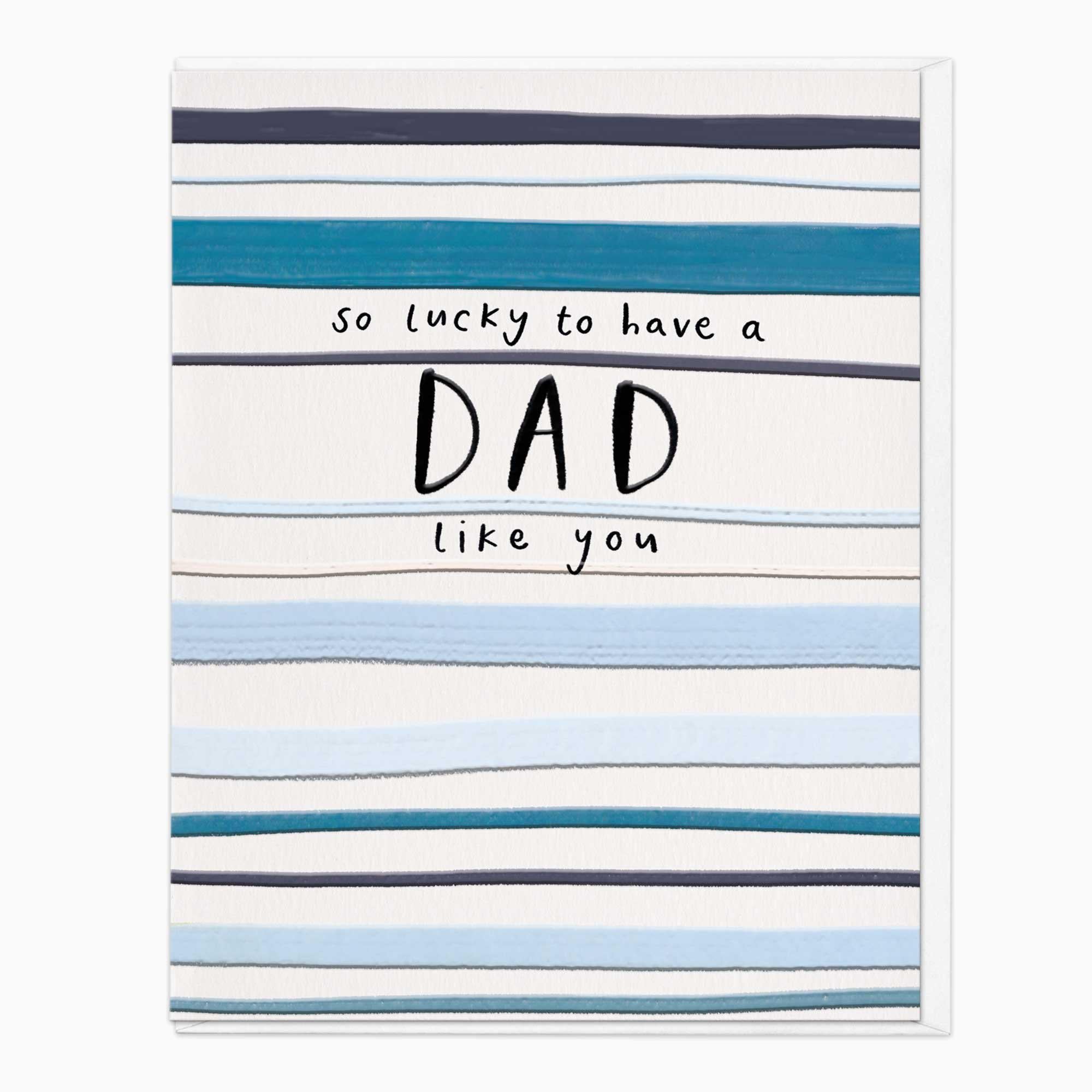 Greeting Card-G318 - So Lucky Dad Card-Whistlefish