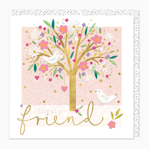 Greeting Card-G325 - Birds in The Trees Lovely Friend Card-Whistlefish