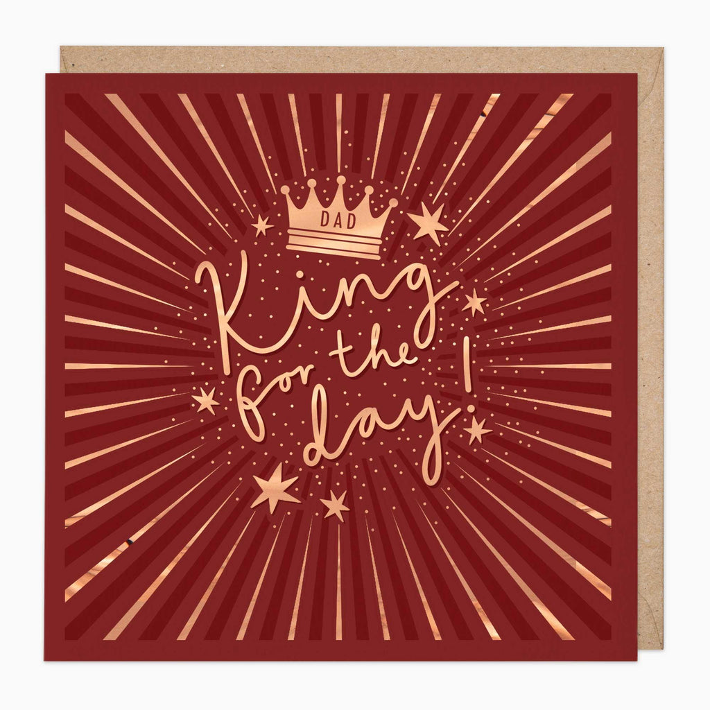 Greeting Card-G336 - King For the Day Copper Card-Whistlefish