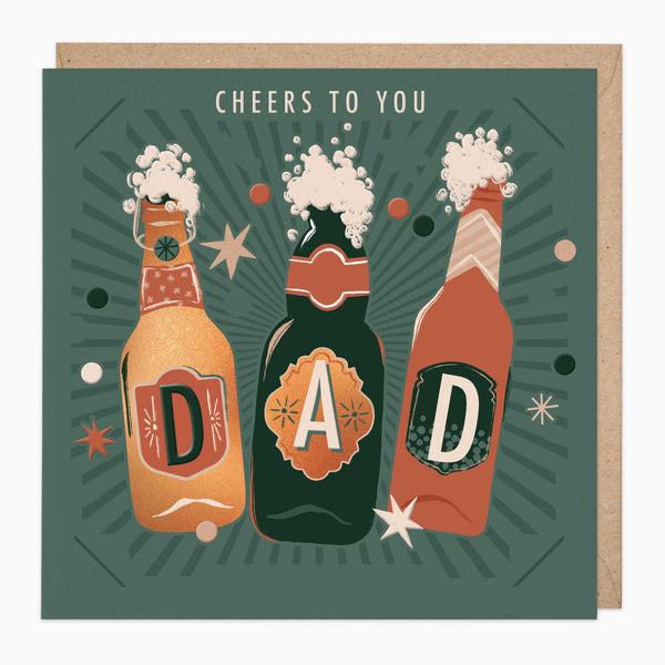 Greeting Card-G337 - Cheers to You Father's Day Card-Whistlefish