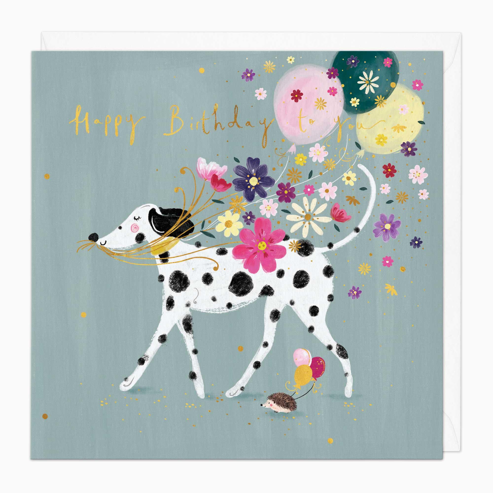 Greeting Card-G350 - Flower Friends Birthday Card-Whistlefish