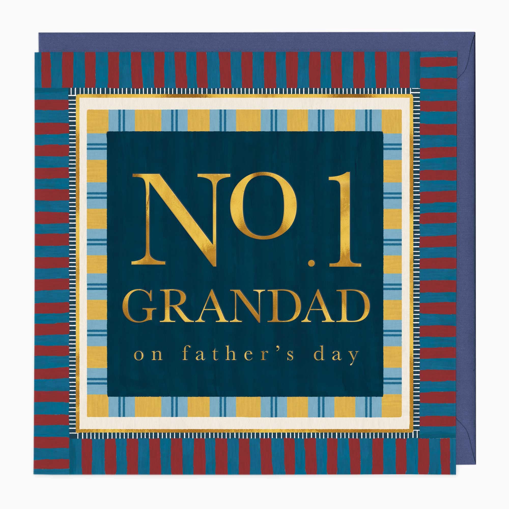Greeting Card-G360 - No 1 Granddad Father's Day Card-Whistlefish