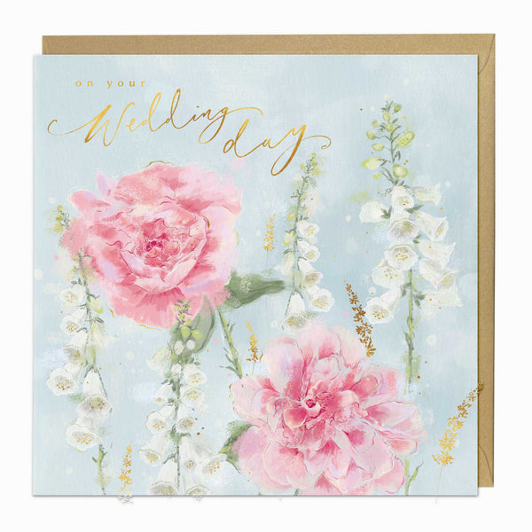 Greeting Card-G362 - Rose Wedding Card-Whistlefish