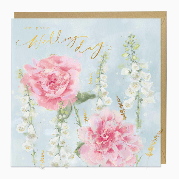 Greeting Card-G362 - Rose Wedding Card-Whistlefish