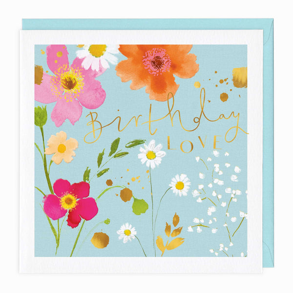 Greeting Card-G365 - Floral Love Birthday Card-Whistlefish