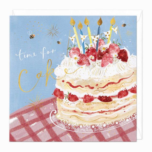 Greeting Card-G375 - Time For Cake Birthday Card-Whistlefish