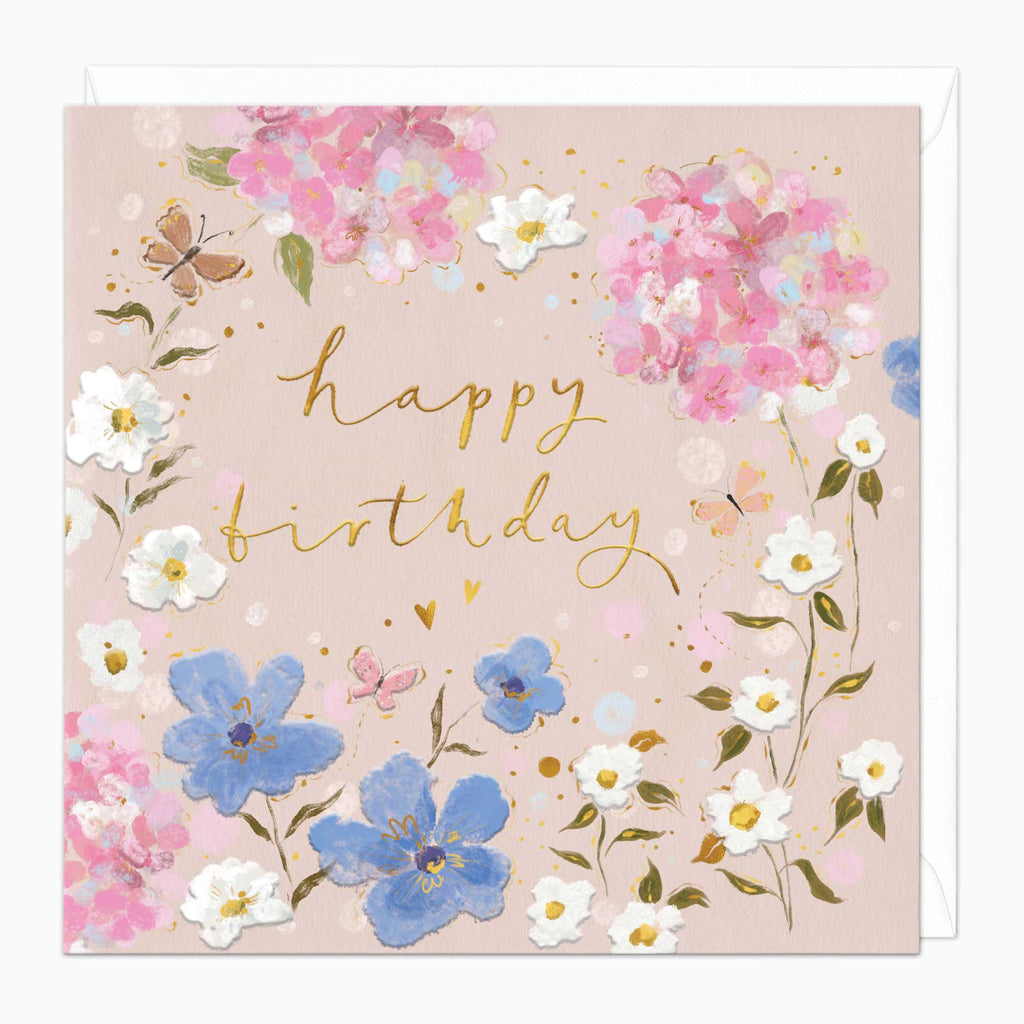 Greeting Card-G406 - Blossom Wishes Birthday Card-Whistlefish