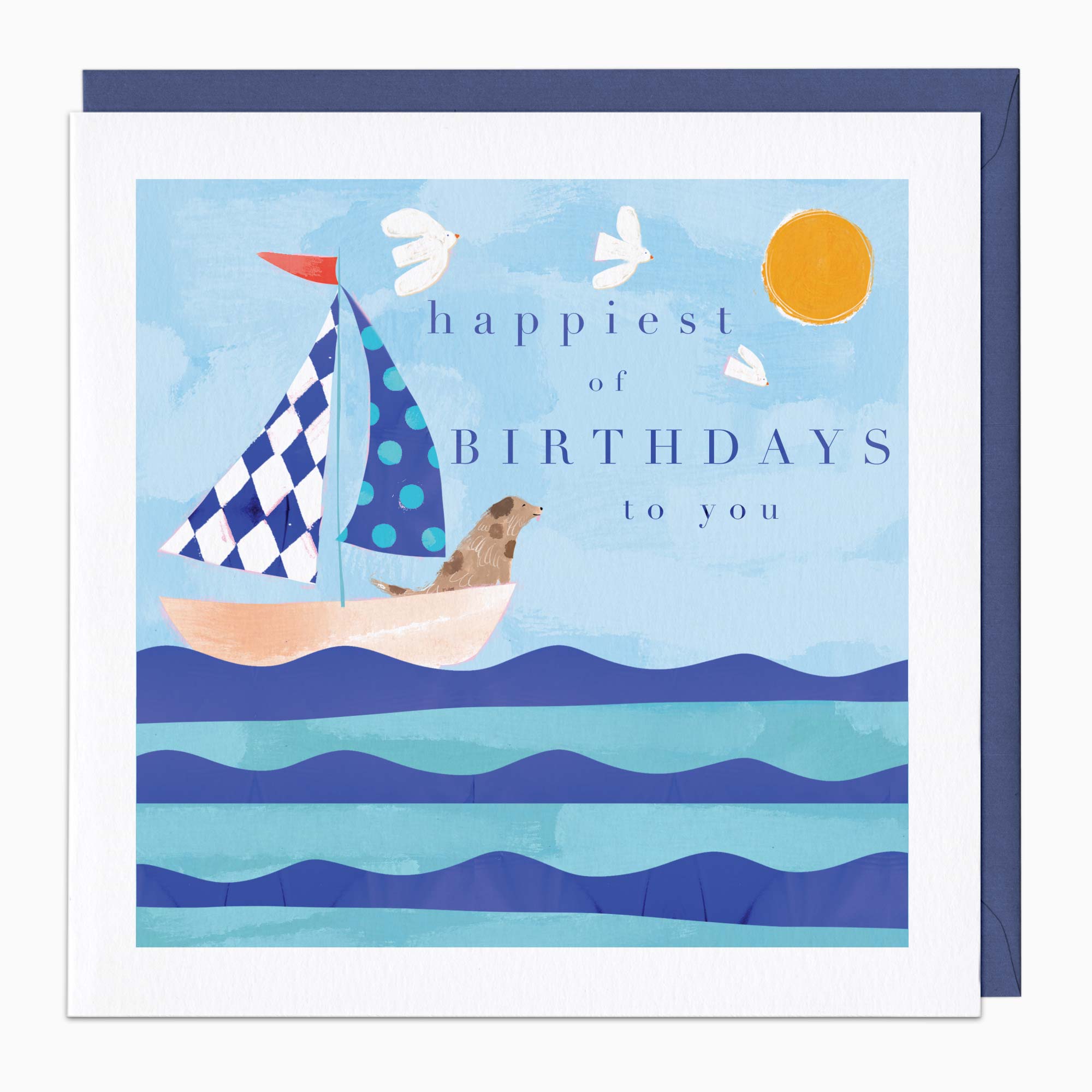 Greeting Card-G426 - Patch At Sea Birthday Card-Whistlefish
