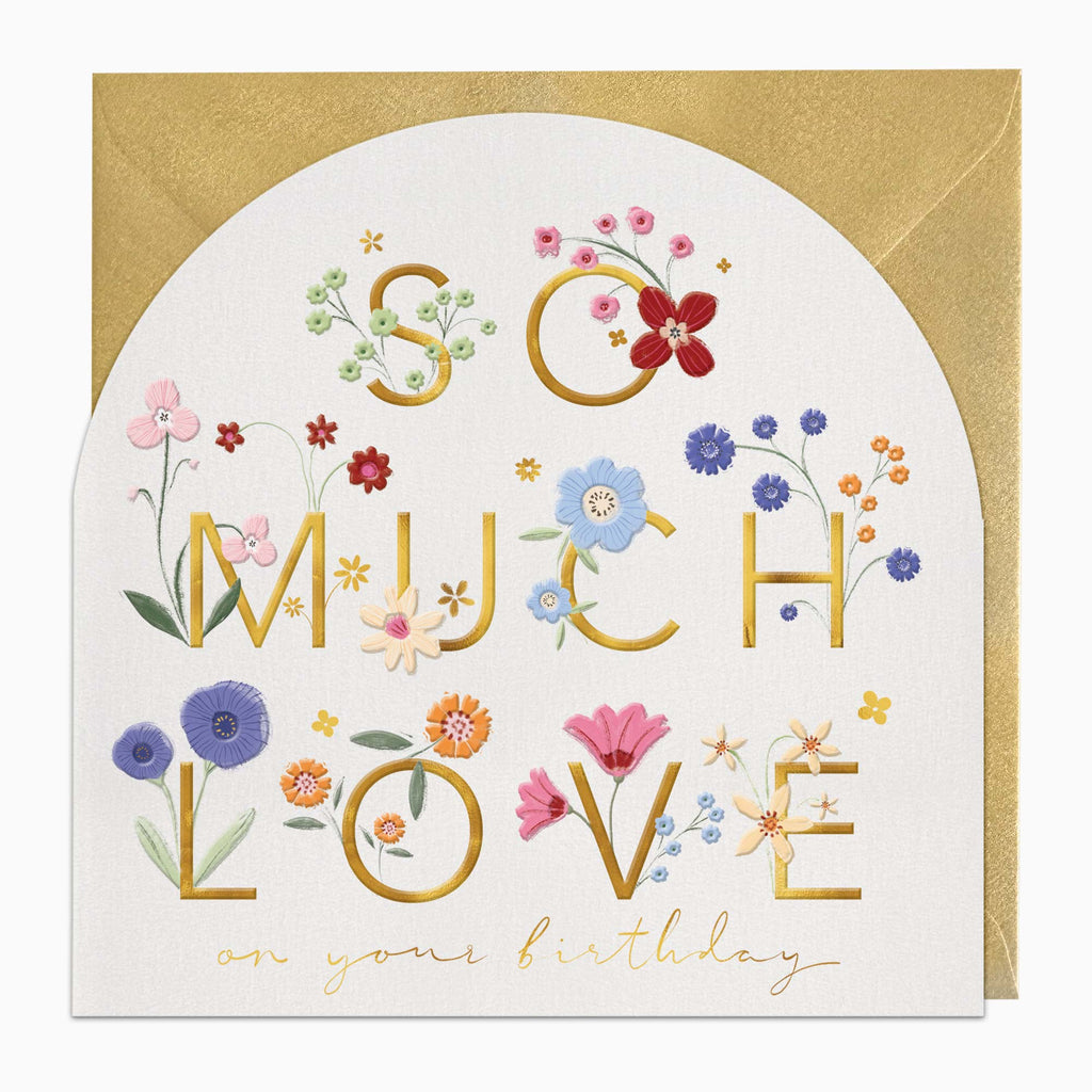 Greeting Card-G437 - So Much Love Floral Arch Card-Whistlefish