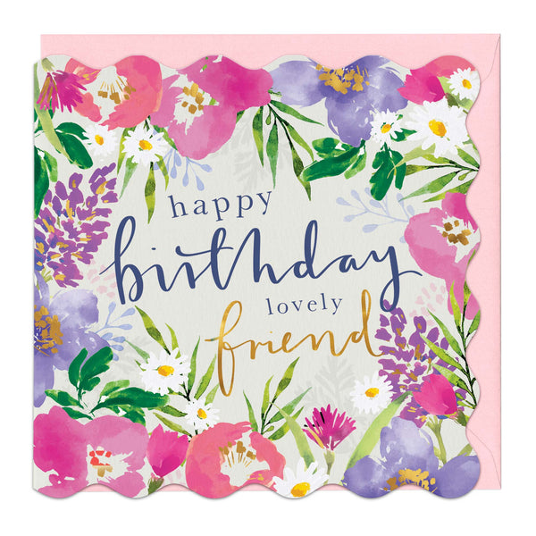 Greeting Card-G466 - Lovely Friend Birthday Card-Whistlefish