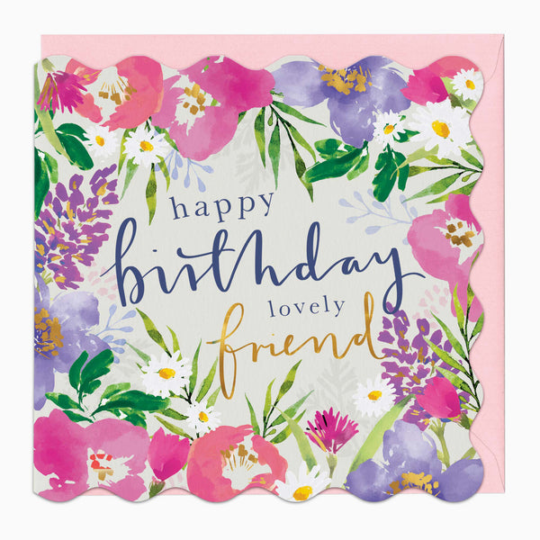 Greeting Card-G466 - Lovely Friend Birthday Card-Whistlefish
