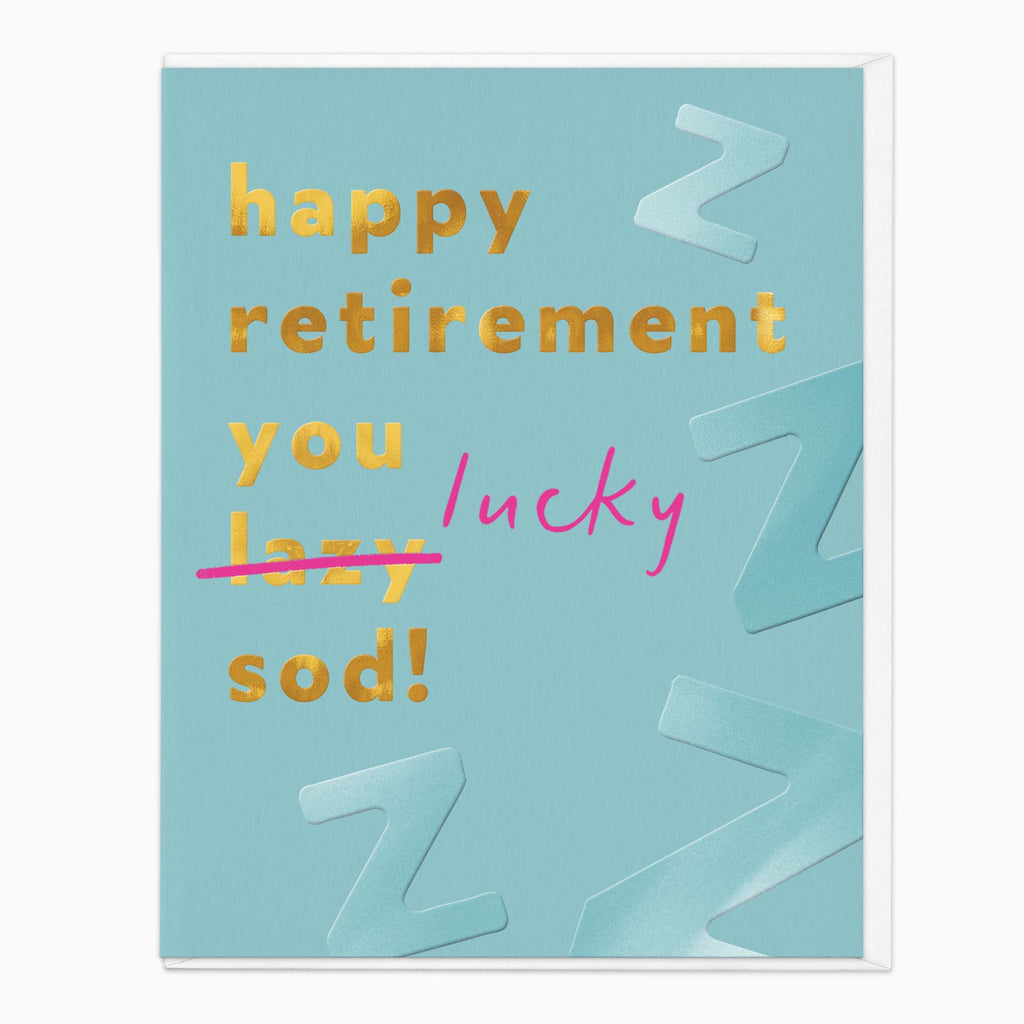 Greeting Card-G479 - Lucky Sod Retirement Card-Whistlefish