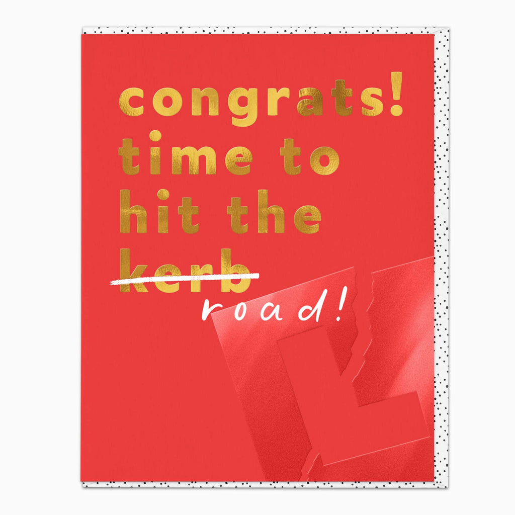 Greeting Card-G484 - Hit The Road Congrats Card-Whistlefish