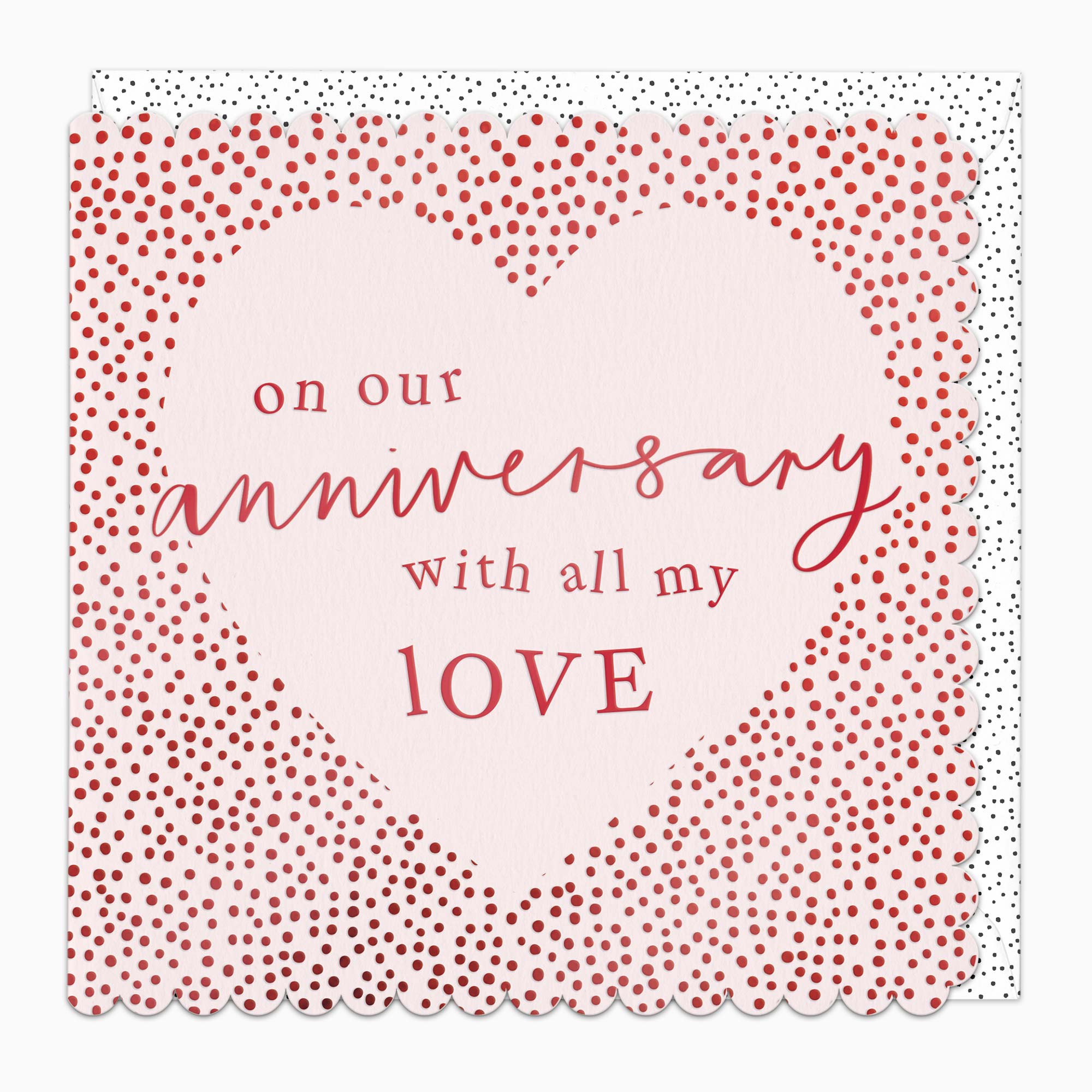 Greeting Card-G485 - Spotty Anniversary Card-Whistlefish