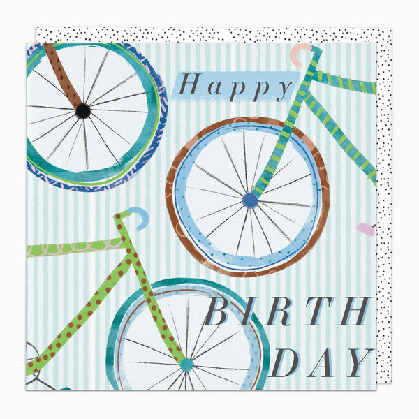 Greeting Card-G494 - Bikes Birthday Card-Whistlefish